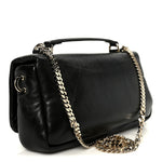 Lambskin Small GG Milano Top Handle Shoulder Bag Black