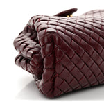 Nappa Intrecciato Small The Lauren 1980 Clutch With Chain Barolo