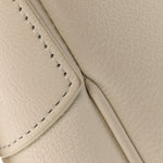 Supple Calfskin Cuir Triomphe Heloise Shoulder Bag White