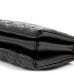 Lambskin Embossed Monogram Coussin PM Black