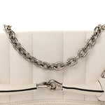Nappa Vertical Matelasse Medium Maxi Horsebit Chain Shoulder Bag Mystic White