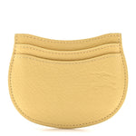 Grainy Calfskin Rocking Horse Card Case Daffodil