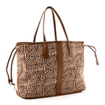 Visetos Large Liz Reversible Shopper Tote Cognac