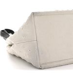 Grained Calfskin Embossed Star Small Sofia Tote Chalk