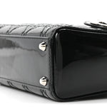 Patent Cannage Mini Lady Dior Black