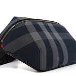 House Check Sonny Bum Bag Navy Grey