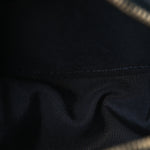Caviar Quilted Round Clutch With Chain Navy