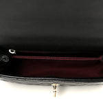 Caviar Quilted Mini Coco Handle Flap Black