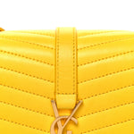 Lambskin Matelasse Chevron Monogram Small Sulpice Bag Mimosa