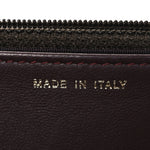 Lambskin Quilted Trendy CC Wallet On Chain WOC Dark Brown