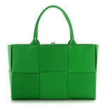 Nappa Maxi Intrecciato Medium Arco Tote Parakeet