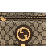 GG Supreme Monogram Textured Dollar Calfskin Blondie Belt Bag Beige Ebony New Acero