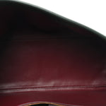 Calfskin Large Dual Shoulder Bag Green