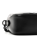 Calfskin Matelasse Monochrome Small GG Marmont Chain Shoulder Bag Black