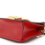 Calfskin Mini Sylvie Chain Shoulder Bag Hibiscus Red