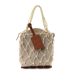 Canvas Calfskin Le Petit Filet Pralu Natural