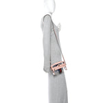 Vinyl Web Mini Ophidia Transparent Shoulder Bag Perfect Pink