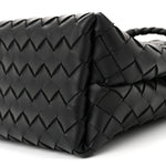 Nappa Intrecciato Small Andiamo Shoulder Bag Black
