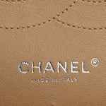 Caviar Quilted Jumbo Double Flap Beige Clair