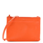 Lambskin Large Trio Crossbody Bag Orange