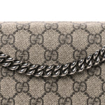 GG Supreme Monogram Medium Dionysus Shoulder Bag Taupe