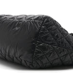 Nylon Quilted Small Coco Cocoon Tote Black