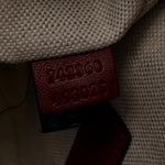 Sakai Be Green Calfskin Diagonal Stitched Small Blondie Shoulder Bag Rosso