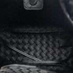 Nappa Intrecciato Small Campana Shoulder Bag Black