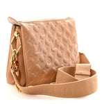Lambskin Embossed Monogram Coussin PM Camel