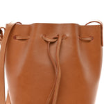 Vegetable Tanned Calfskin Mini Bucket Bag Cammello Rosa