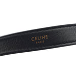 Smooth Calfskin Medium Strap Ava Triomphe Shoulder Bag Black