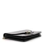 Dollar Calfskin Interlocking G Shoulder Bag Black
