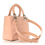 Patent Cannage Medium Lady Dior Rose Clair
