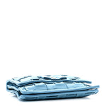 Woven Calfskin Viva Bow Shoulder Bag Blue