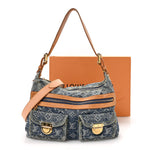 Monogram Denim Baggy PM Blue