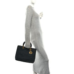 Nylon Cannage Large Lady Dior Black
