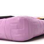 Nappa FF 1974 Embossed Baguette Agapanto