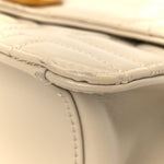 Calfskin Quilted Gancini Flap Bag Peony