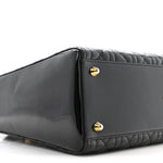 Patent Cannage Large Lady Dior Black