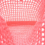 Yarn Raffia Effect Crochet Logo Embroidered Tote Bag Petalo