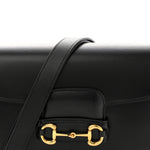 Azalea Calfskin Horsebit 1955 Shoulder Bag Black