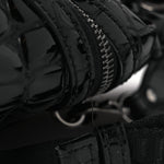 Calfskin Alligator Embossed Small Explorafunk Backpack Black