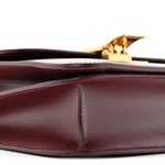 Liege Calfskin Teen Classic Box Flap Bag Burgundy