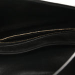 Grained Calfskin Saddle Bag Black