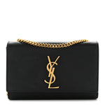 Grain De Poudre Small Monogram Kate Satchel Black