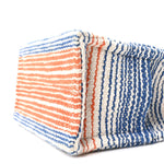 Canvas Calfskin Striped Triomphe Small Cabas Thais Multicolor