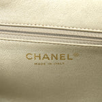 Metallic Calfskin Quilted Timeless Clutch Gold