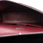 Lambskin Quilted Jumbo Double Flap Black