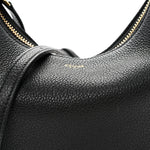 Supple Grained Calfskin Teen Lulu Shoulder Bag Black