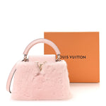 Mink Calfskin Goatskin Capucines Mini Rosewater Pink